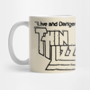 thin lizzy graffiti logo graphic Mug